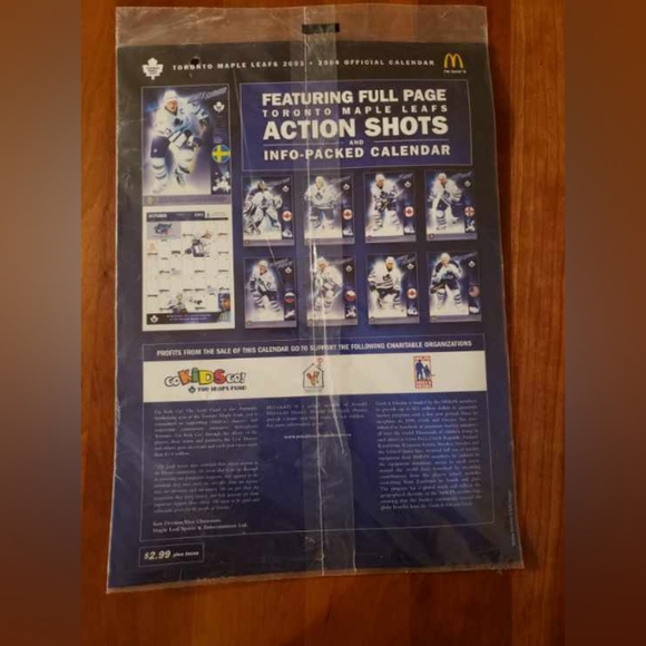 2003 2004 Toronto Maple Leafs sealed Calendar - Picture 2 of 4